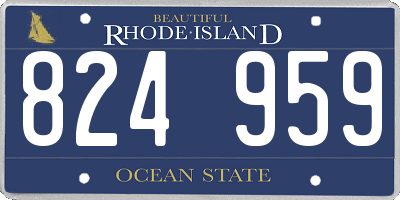RI license plate 824959