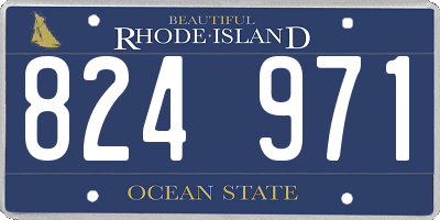RI license plate 824971