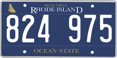 RI license plate 824975