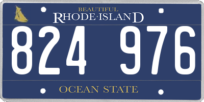 RI license plate 824976
