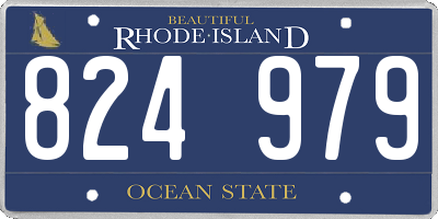 RI license plate 824979