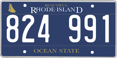 RI license plate 824991