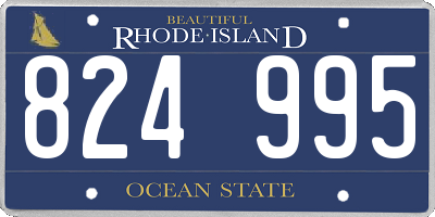 RI license plate 824995