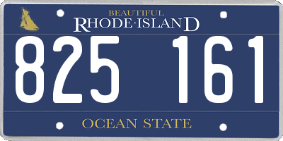 RI license plate 825161