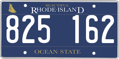 RI license plate 825162