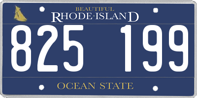 RI license plate 825199
