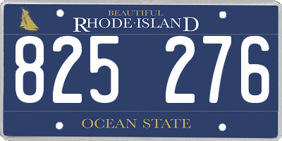 RI license plate 825276