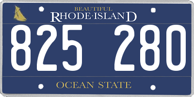 RI license plate 825280