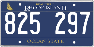 RI license plate 825297
