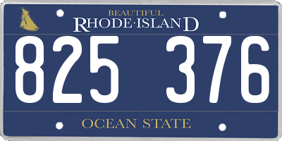 RI license plate 825376