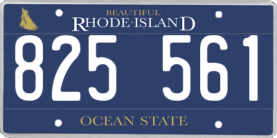 RI license plate 825561