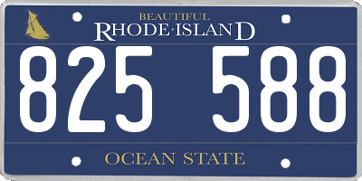 RI license plate 825588