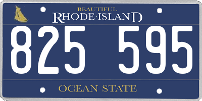RI license plate 825595