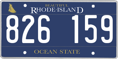 RI license plate 826159