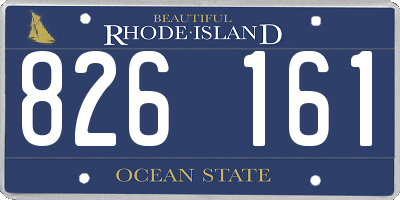 RI license plate 826161