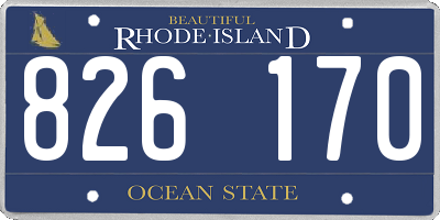 RI license plate 826170