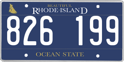 RI license plate 826199