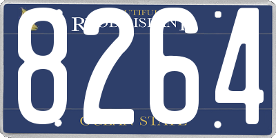 RI license plate 8264