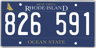 RI license plate 826591