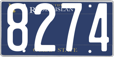RI license plate 8274