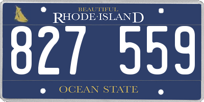 RI license plate 827559
