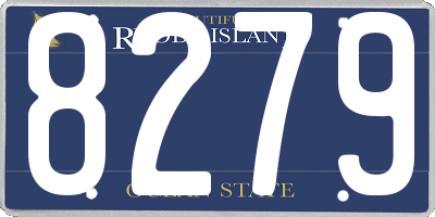 RI license plate 8279