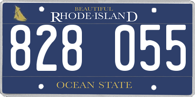 RI license plate 828055