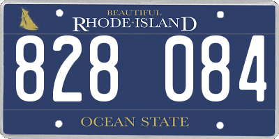 RI license plate 828084