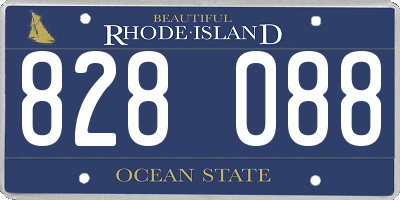 RI license plate 828088