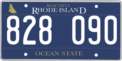 RI license plate 828090