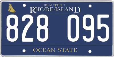 RI license plate 828095