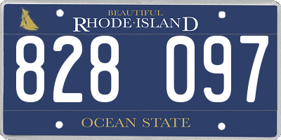 RI license plate 828097