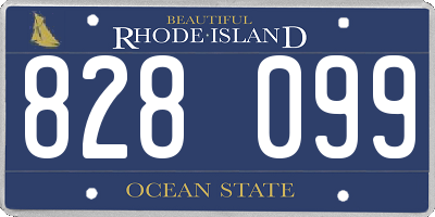 RI license plate 828099