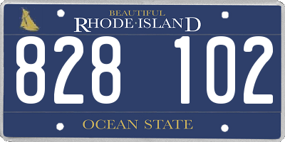 RI license plate 828102
