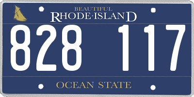 RI license plate 828117