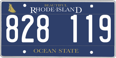 RI license plate 828119