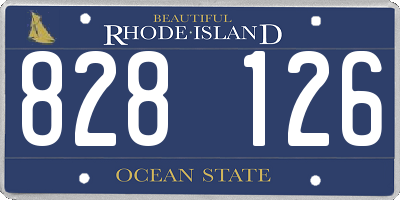 RI license plate 828126