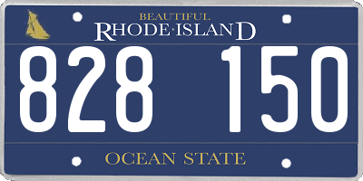 RI license plate 828150
