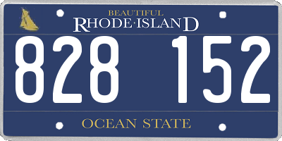 RI license plate 828152