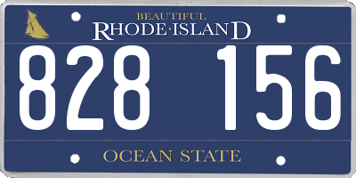 RI license plate 828156