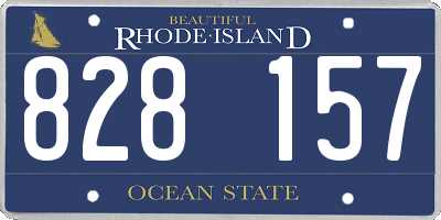 RI license plate 828157