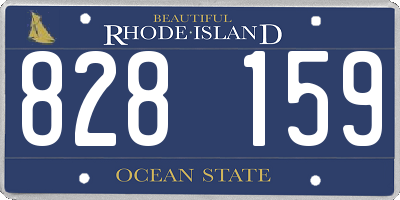 RI license plate 828159