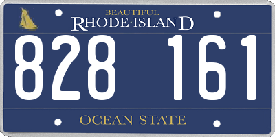 RI license plate 828161
