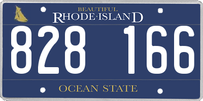 RI license plate 828166