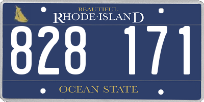 RI license plate 828171