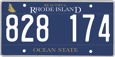 RI license plate 828174