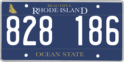RI license plate 828186