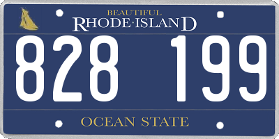 RI license plate 828199