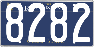 RI license plate 8282