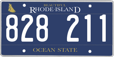 RI license plate 828211
